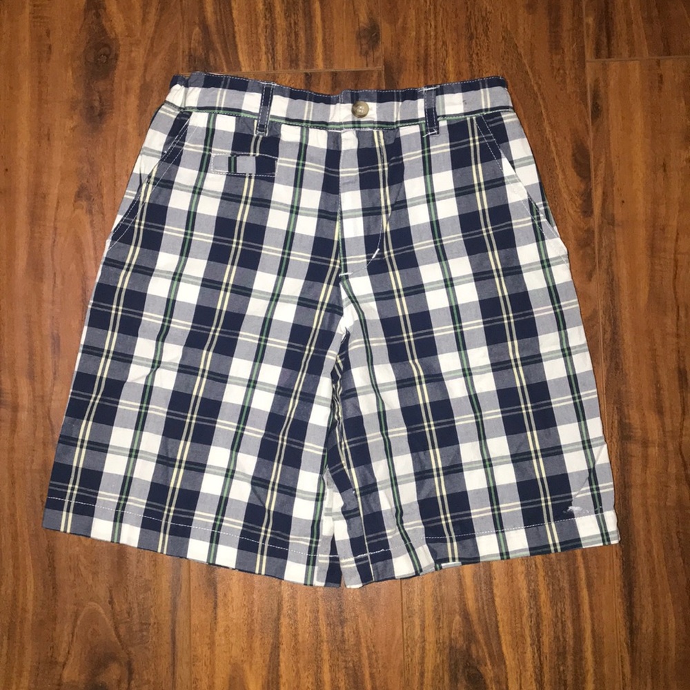 NWT standard blues Blue &  white plaid boy shorts